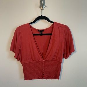Forever 21 Red Crop Top